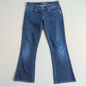 Silver Jeans women's size 28 ink blue colour Suki mid-rise bootcut